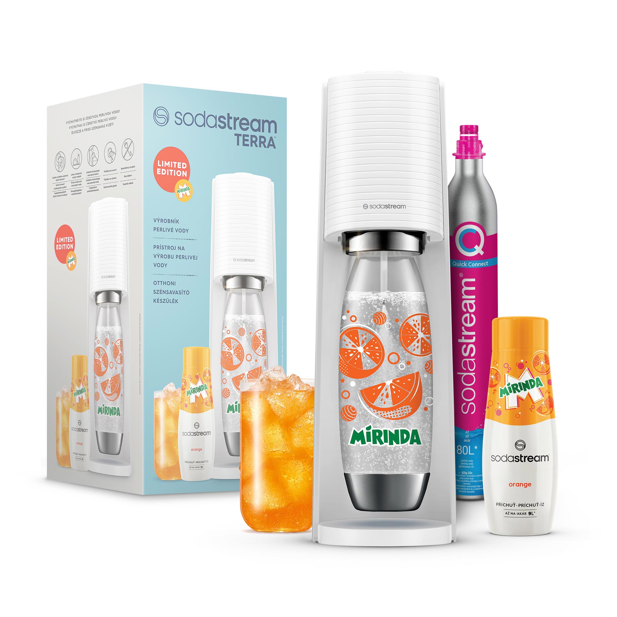 TERRA White Mirinda Megapack Sodastream