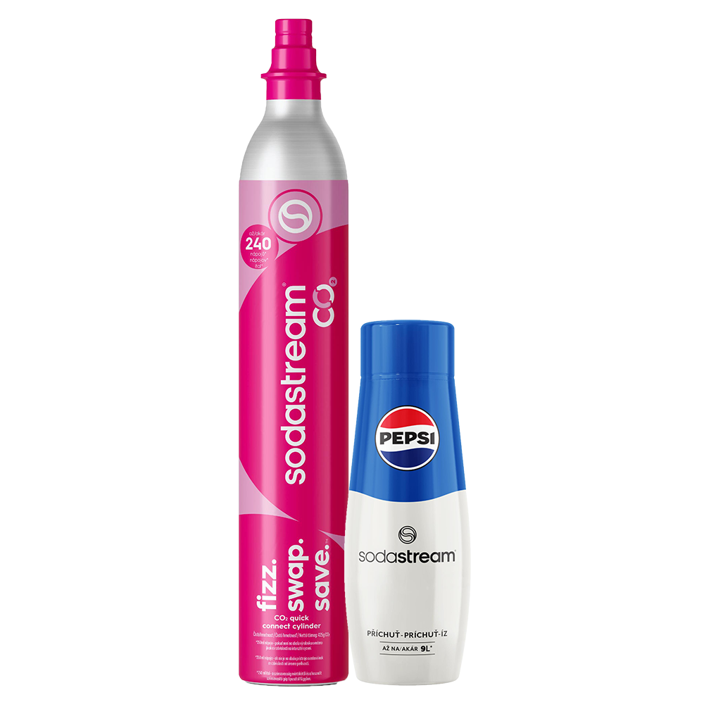 Bombička CO2 CQC SodaStream + príchuť Pepsi 440 ml